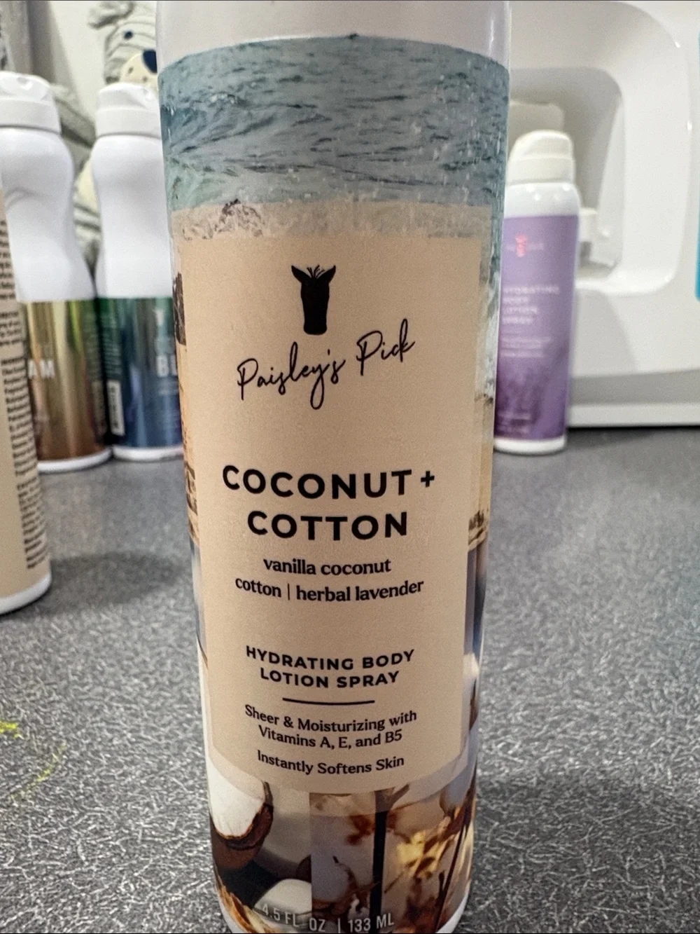 Pink Zebra Hydrating Body Lotion Spray - Coconut + Cotton
